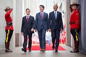 North America leaders mount strong defense of trade despite threats